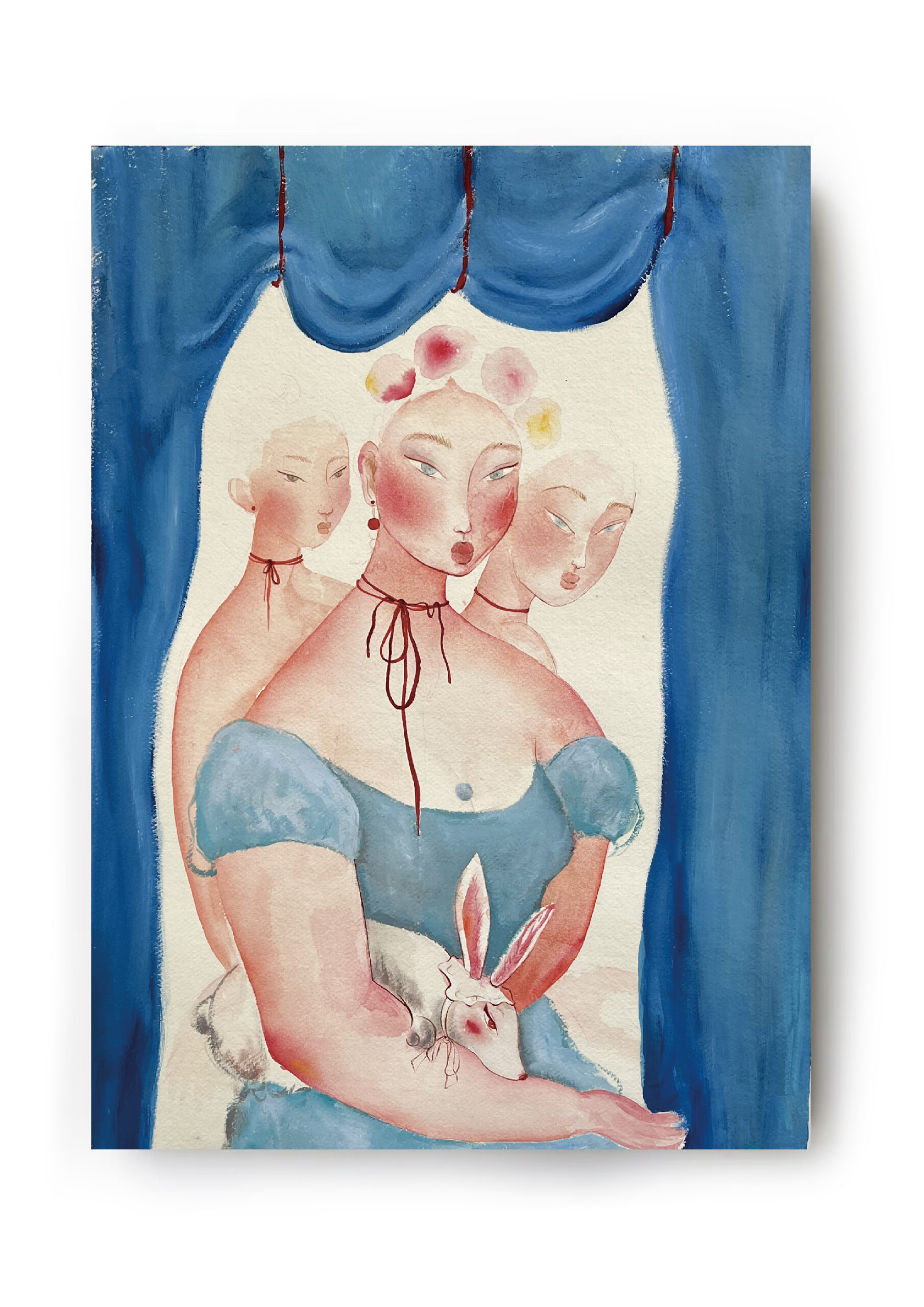 Three girls on stage